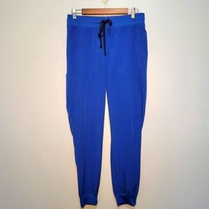 Maeven Matrix Impulse Yoga Inspired Jogger Scrub Pants‎ Womens Size Medium Blue